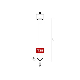 Tapogató T38 (Silca D406656RA)