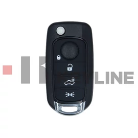 FIAT 3 gombos bicska (SIP22) 500X,TIPO,EGEA 433MHZ HITAG AES ID48 MQB FCA007 (KEYLINE)