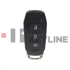 FORD Fiesta, Focus, Mondeo 3 gombos komplett keyless kulcs HITAG PRO PCF7945P FRD001 (Keyline)