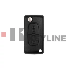 CITROEN, PEUGEOT 2 gombos komplett bicskakulcs PCF7961 PSA002 (Keyline)