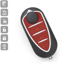 ALFA ROMEO MITO, GIULIETTA 3 GOMBOS BICSKAKULCS ID46 ALL IN ONE DELPI-MARELLI SIP22AR34