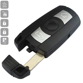 BMW komplett kulcs 3 gombos (HU92) CAS3 315M smart bedugós