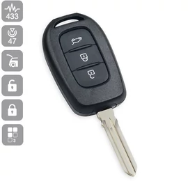 DACIA 3 gombos bicskakulcs 7961M 4A MEGANE, CAPTUR,KADJAR,SYMBOL 2012-2016 GYÁRI!!!