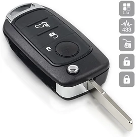 FIAT 3 gombos bicska (SIP22) 500X,TIPO,EGEA 433MHZ HITAG AES ID48 MQB