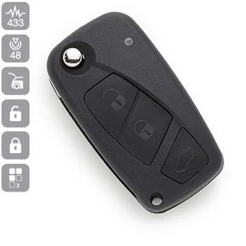 FIAT 3 gombos BICSKAKULCS (SIP22) 433MHZ ID48