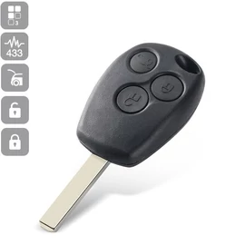 RENAULT CLIO III MODUS/KANGOO 3 gombos TÁVIRÁNYÍTÓS PCF7947 433MHZ