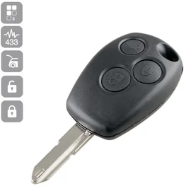 RENAULT CLIO III MODUS/KANGOO 3 gombos TÁVIRÁNYÍTÓS PCF7946 433MHZ