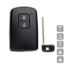TOYOTA AURIS, YARIS, KEYLESS GO 2 GOMBOS 433 MHZ ID7A TOY52P18 (SILCA)