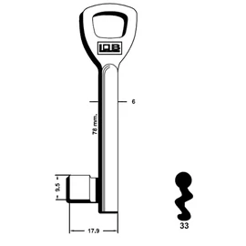 LOB 33 készkulcs