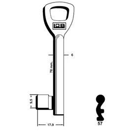 LOB 57 készkulcs