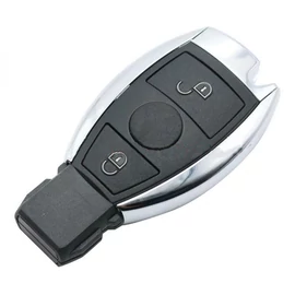 MERCEDES 2 gombos távirányítóház CHROME