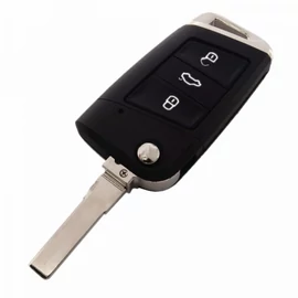 VW BICSKAKULCS ÚJ 3 gombos MQB HU66