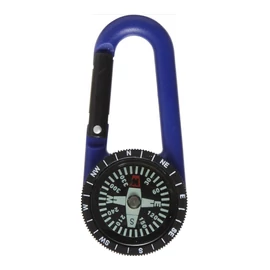 Kulcstartó - Iránytűs karabiner vegyes színekben