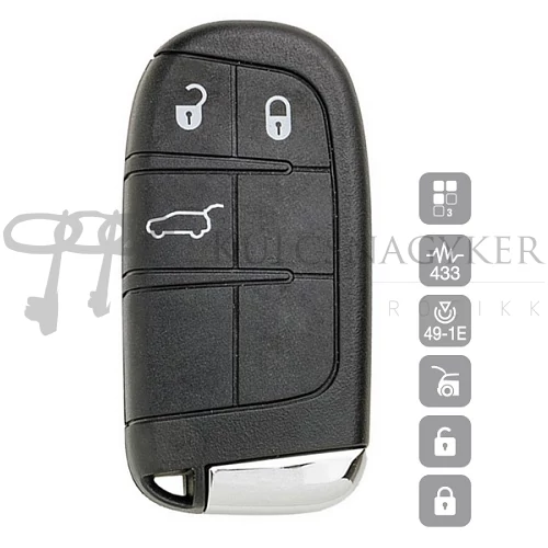 FIAT 3 gombos távirányító KEYLESS SIP22P36