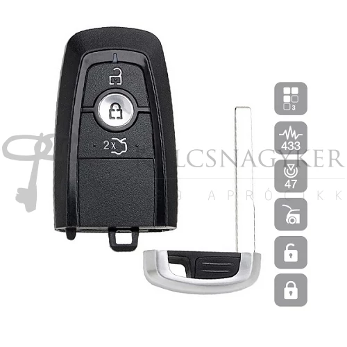 Ford 3 gombos ID47 KEYLESS GO HU101AP05