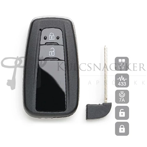 Toyota C-HR KEYLESS GO 2 gombos ID7A TOY53AP18