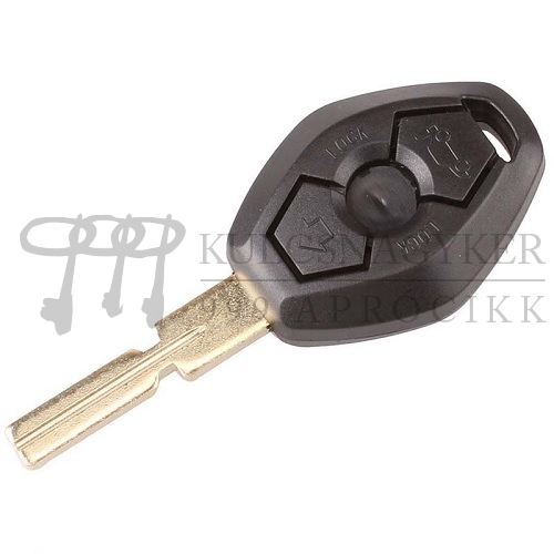 BMW 5,6,7,Z3 távirányítós kulcsház 3 gombos (HU58)