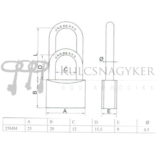 Masterlock kulcstároló 5400 EURD