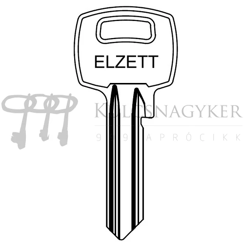 Budapest (szögletes/kockafejű) Elzett nyerskulcs