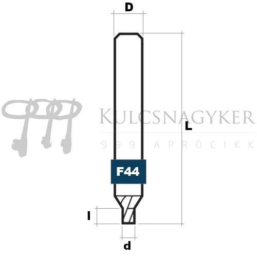 F44 marószár FOS HSS M42