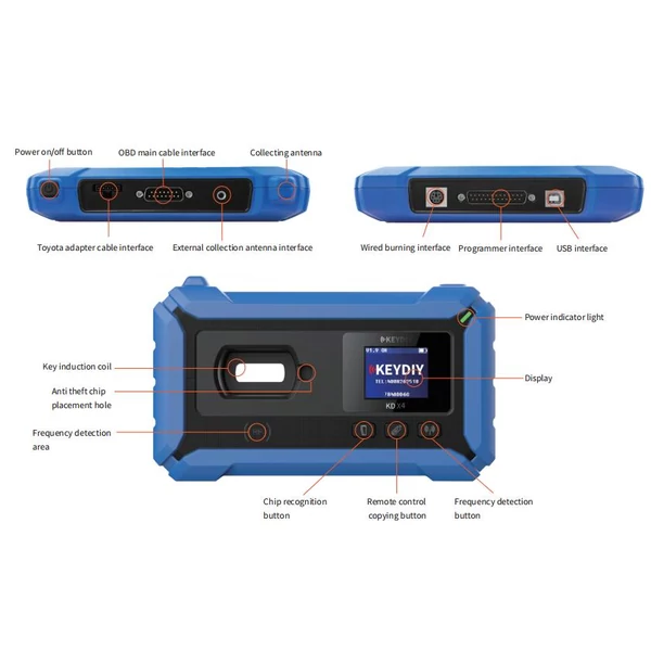Kép 2/3 - KEYDIY KD-X4 kulcs programozó diagnosztikai gép