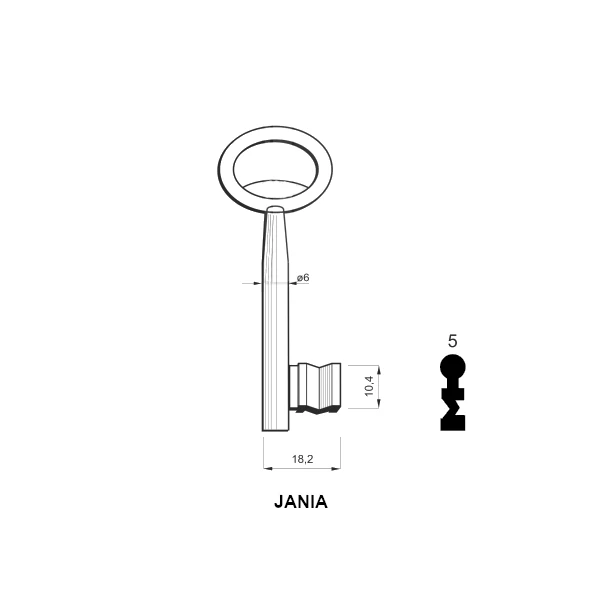 Kép 1/2 - JANIA 05-ös készkulcs