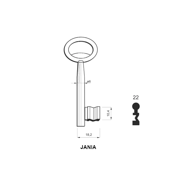 Kép 1/2 - JANIA 22-es készkulcs