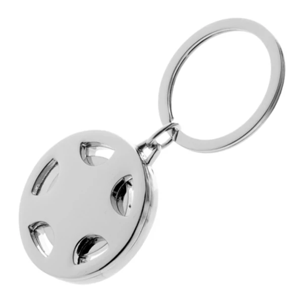 Kép 1/2 - Kulcstartó - Autókerék, bevásárló érme (K-3694)
