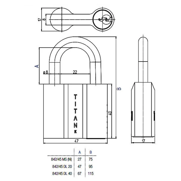 Kép 2/2 - TITAN K5 lakat 842/45