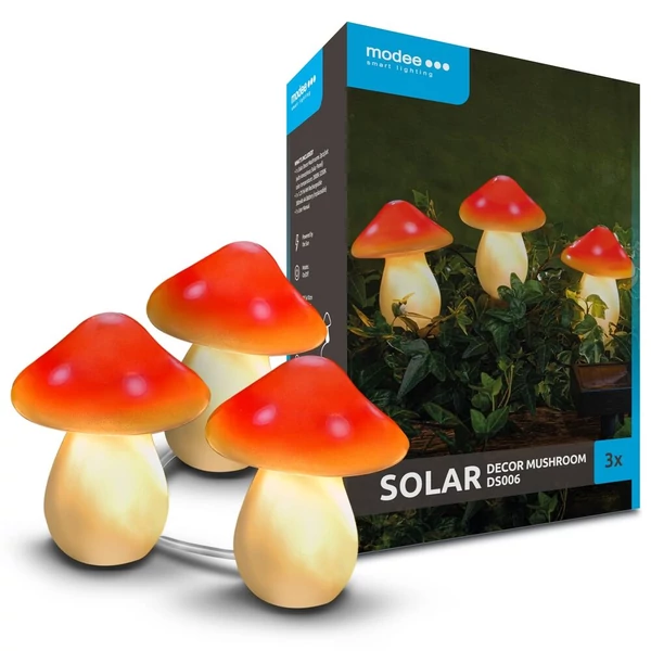 Kép 1/2 - LED Szolár Napelemes Dekor Gomba