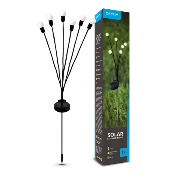 Kép 1/3 - LED Szolár Napelemes Leszúrható Lámpa GS018