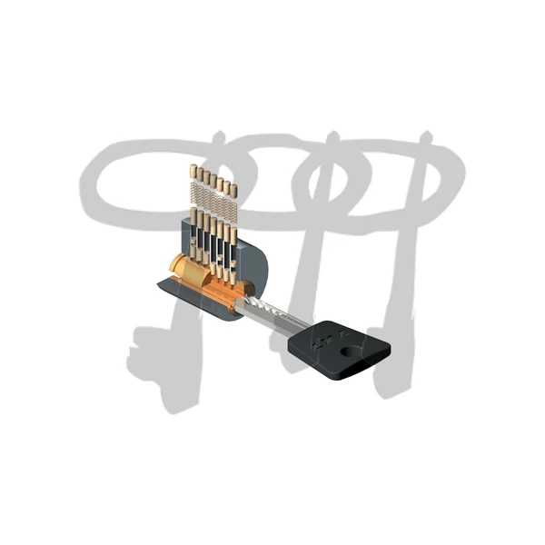 Kép 3/3 - MUL-T-LOCK 7x7 zárbetét, 30/30