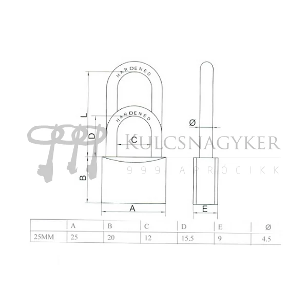 Kép 2/2 - MASTERLOCK KULCSSZÉF LAKAT 5400EURD