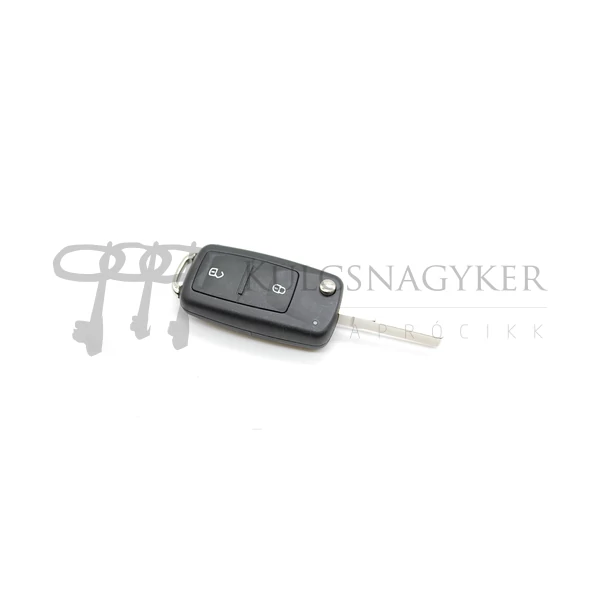 Kép 1/3 - VW BICSKAKULCS ÚJ 2 gombos PENGÉVEL Stiftes