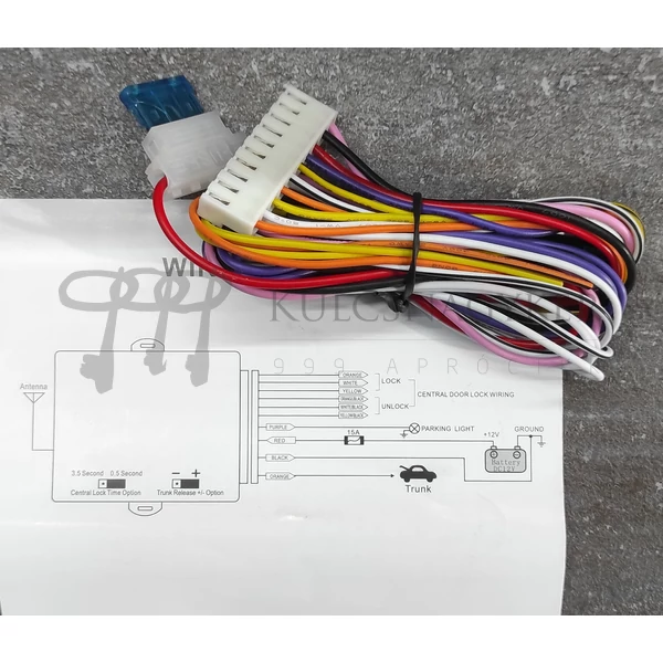 Kép 2/2 - Központi szett Nissan Tida 3+1 gombos NK332