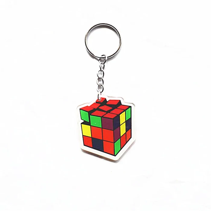 Kulcstartó - Rubik kocka