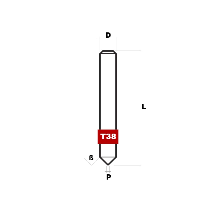 Tapogató T38 (Silca D406656RA)
