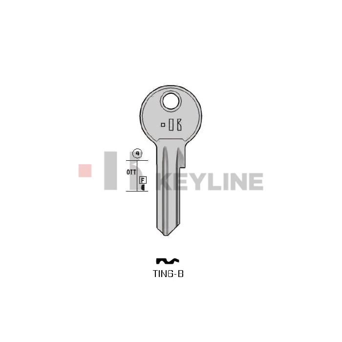 TITAN K1 nyerskulcs (TIN6-B Keyline)
