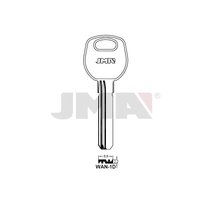 10935 kínai pontfuratos nyerskulcs (WAN-1D JMA)