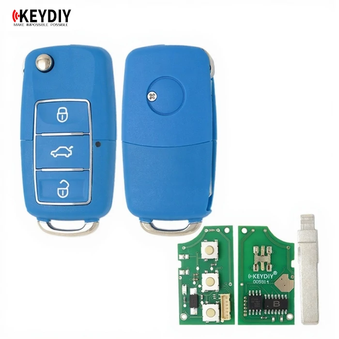 KEYDIY B01-3 távirányító, 3 gombos, KÉK