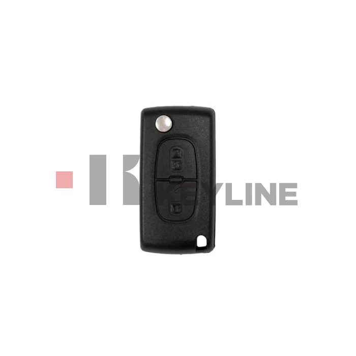 CITROEN, PEUGEOT 2 gombos komplett bicskakulcs PCF7961 PSA002 (Keyline)