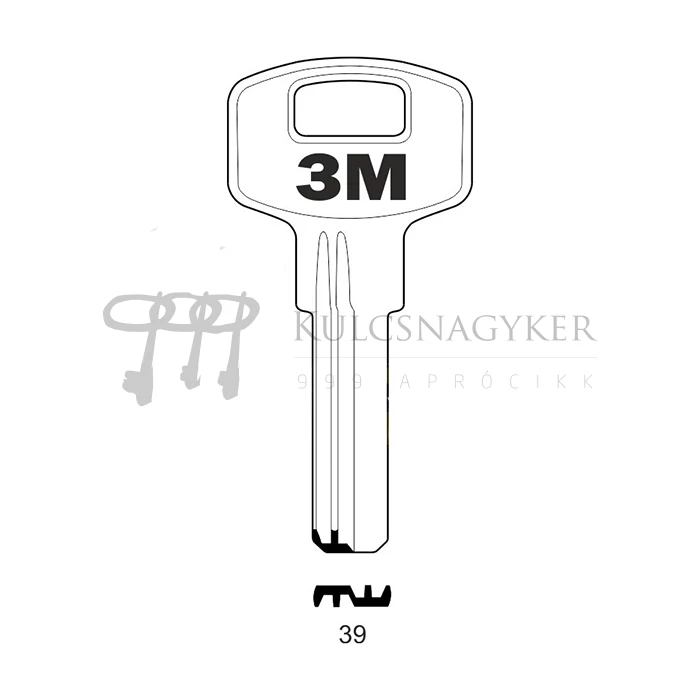 3M gyári pontfuratos nyerskulcs
