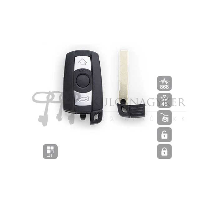BMW SERIES 1,3,5,6,X1,X5,X6,Z4 3 GOMBOS CAS3 868MHZ HU131RS05 (SILCA)