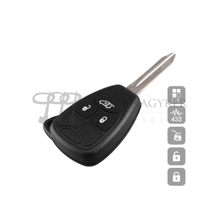 CHRYSLER 3 gombos KOMPLETT FIX (CY24) ID46 433MHz