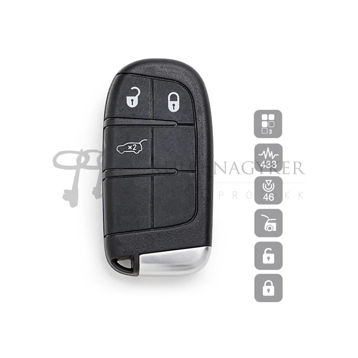 FIAT FREEMONT, JEEP GRAND CHEROKEE KEYLESS GO 3 GOMBOS ID46 CY24AP28 (SILCA)