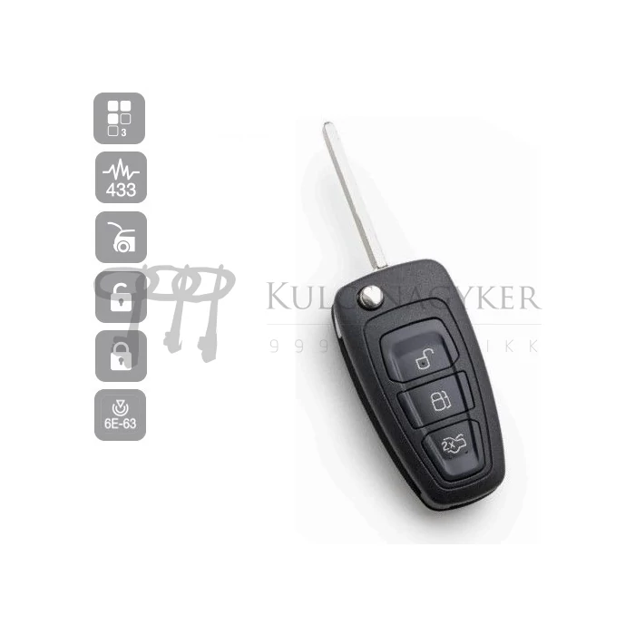 FORD 3 gombos C,SMAX,ID63 BICSKA HU101AR24 (Silca)