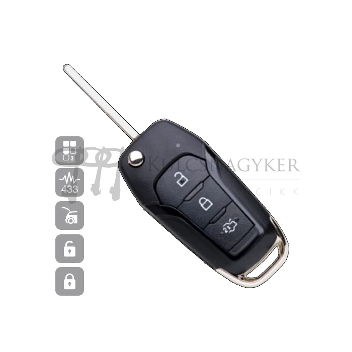 FORD RANGER 3 gombos 433MHZ ID47 HU101R15 (Silca)