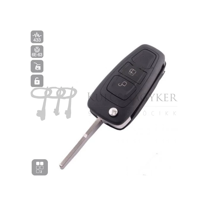 FORD RANGER 2 gombos 433MHZ ID63