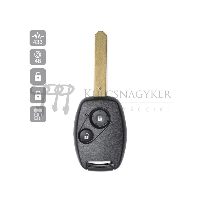 HONDA TÁVIRÁNYÍTÓ 2 GOMBOS 433MHz ID48