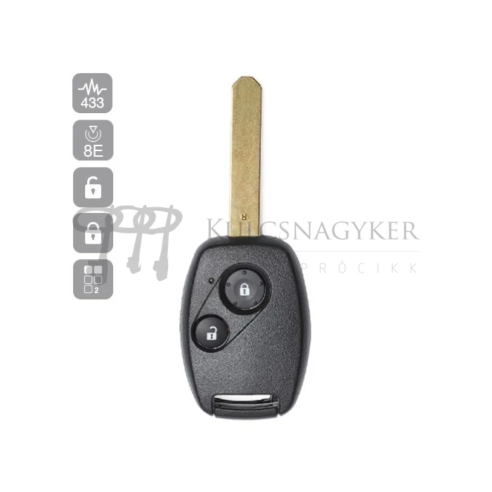 HONDA ACCORD,CIVIC,FR-V,JAZZ, 2 GOMBOS 433MHZ ID8E HON66R37 (SILCA)